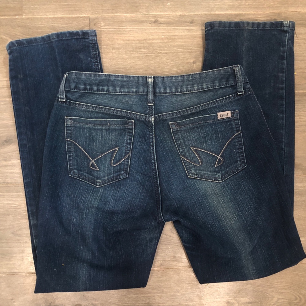 Cruel Girl‎ Denim Hannah Dark Wash Boot Cut Riding Jean 30R Western Jean